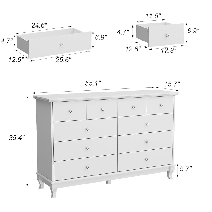 fami Famapy Horizontal Dresser Minimalist Modern Drawer Cabinet